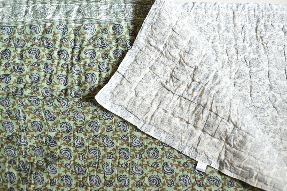 shop Pure Cotton Sanganeri Jaipuri Razai/Quilt (Single Bed)
