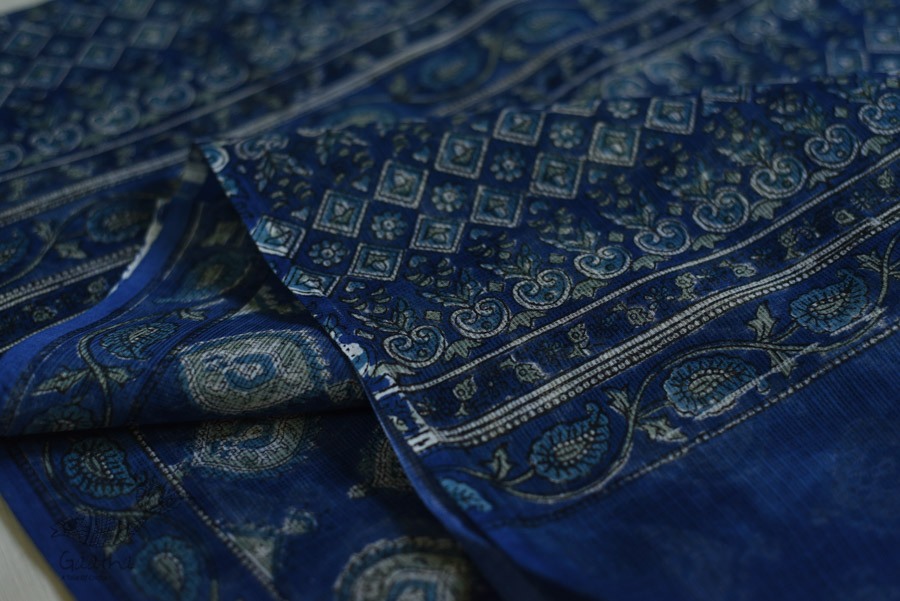 shop sanganeri block printed kota cotton saree