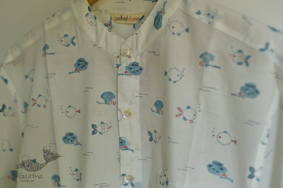 Sing of Spring ✯ Sanganeri ✯ Cotton Full Shirt ✯ 3