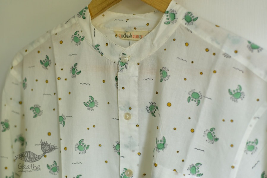 Sing of Spring ✯ Sanganeri ✯ Cotton Full Shirt ✯ 14
