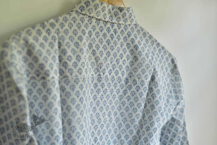 Sing of Spring ✯ Sanganeri ✯ Cotton Full Shirt ✯ 16