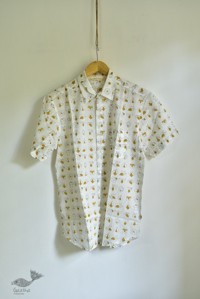 Sing of Spring ✯ Sanganeri ✯ Cotton Half Sleeve Shirt ✯ 18