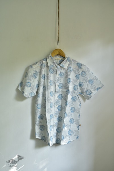 Sing of Spring ✯ Sanganeri ✯ Cotton Half Sleeve Shirt ✯ 32