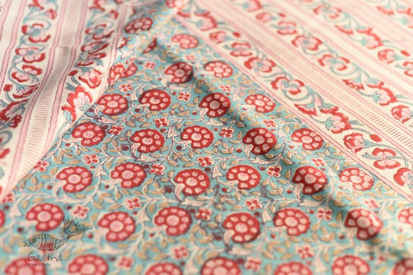 shop Sanganeri Hand block Printed Bedsheet