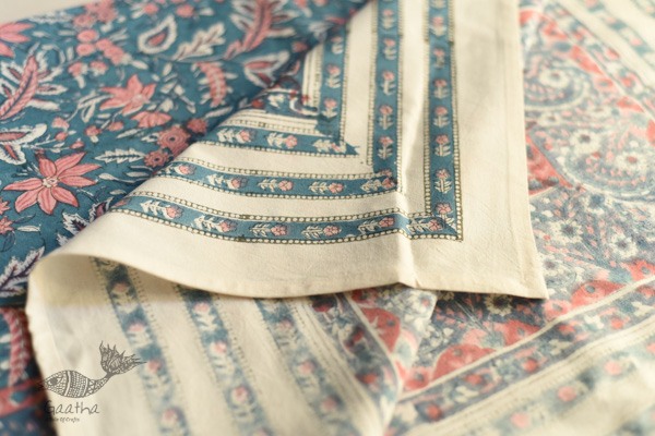 shop Sanganeri Hand block Printed Bedsheet