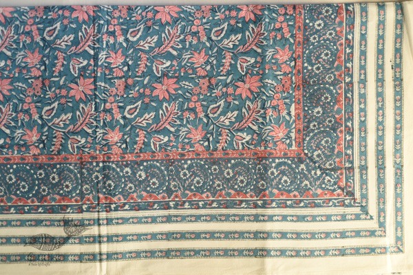 shop Sanganeri Hand block Printed Bedsheet