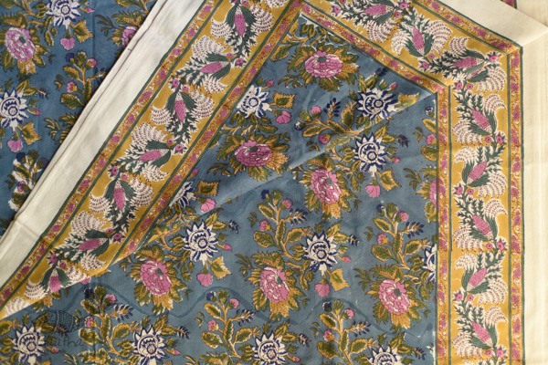 shop Sanganeri Hand block Printed Bedsheet