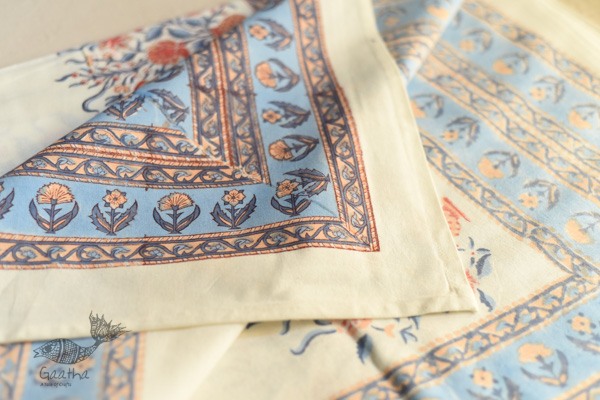 shop Sanganeri Hand block Printed Bedsheet