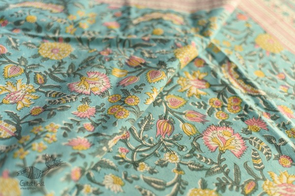 shop Sanganeri Hand block Printed Bedsheet
