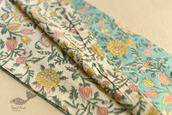 shop Sanganeri Hand block Printed Bedsheet