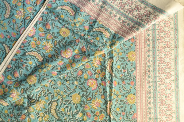 shop Sanganeri Hand block Printed Bedsheet