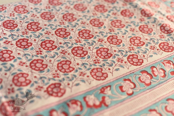 shop Sanganeri Hand block Printed Bedsheet