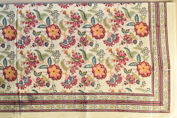 shop Sanganeri Hand block Printed Bedsheet