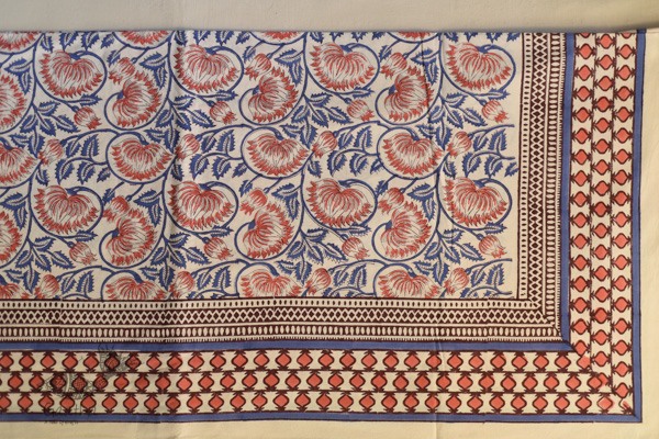 shop Sanganeri Hand block Printed Bedsheet