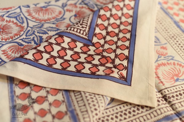 shop Sanganeri Hand block Printed Bedsheet