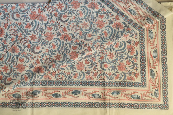 shop Sanganeri Hand block Printed Bedsheet