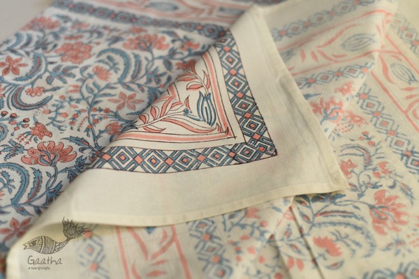 shop Sanganeri Hand block Printed Bedsheet