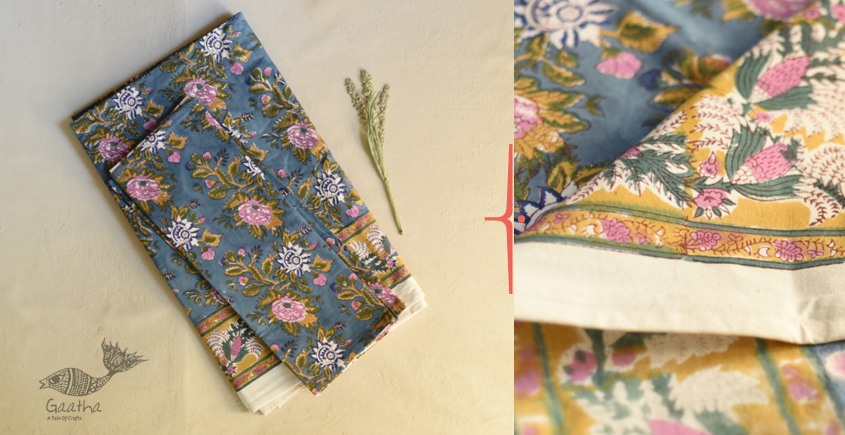 shop Sanganeri Hand block Printed Bedsheet