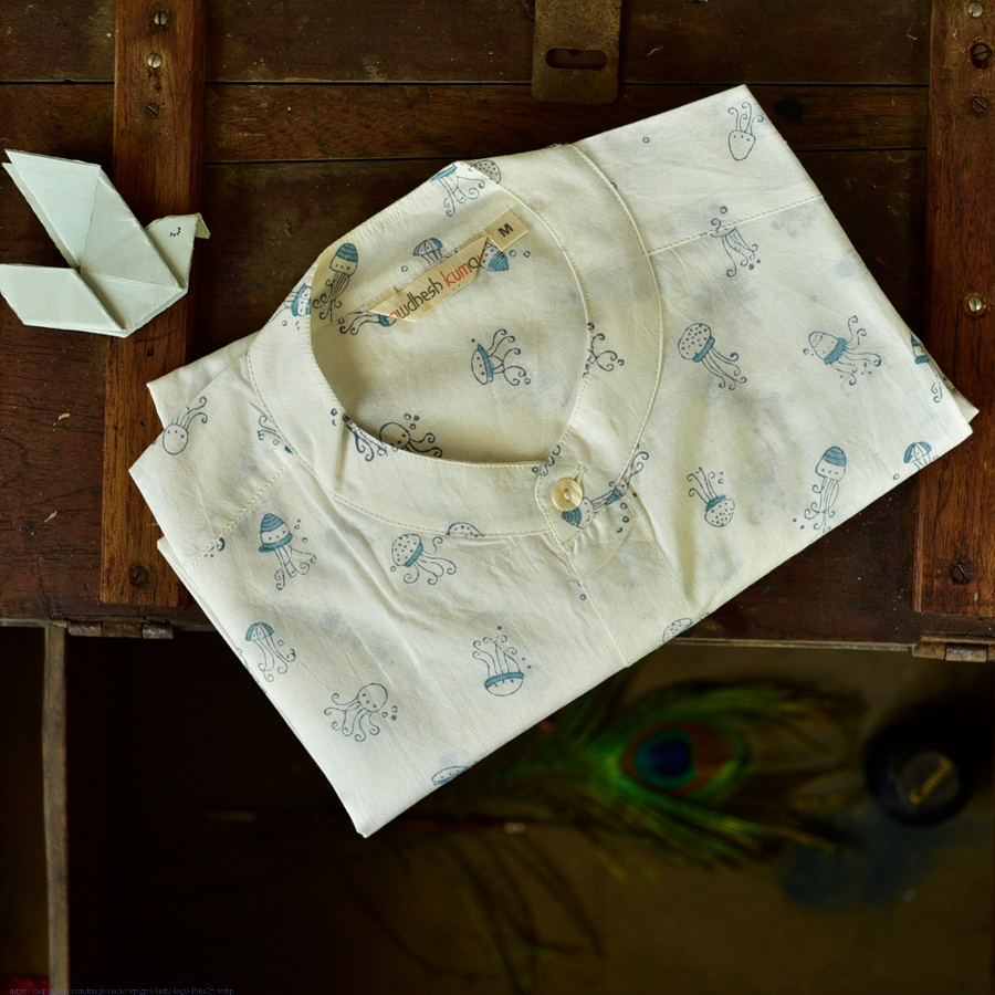 Sing of Spring ✯ Sanganeri ✯ Cotton Full Shirt ✯ 11
