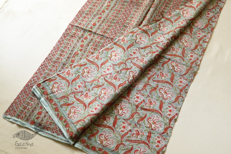 shop sanganeri block printed kota cotton saree