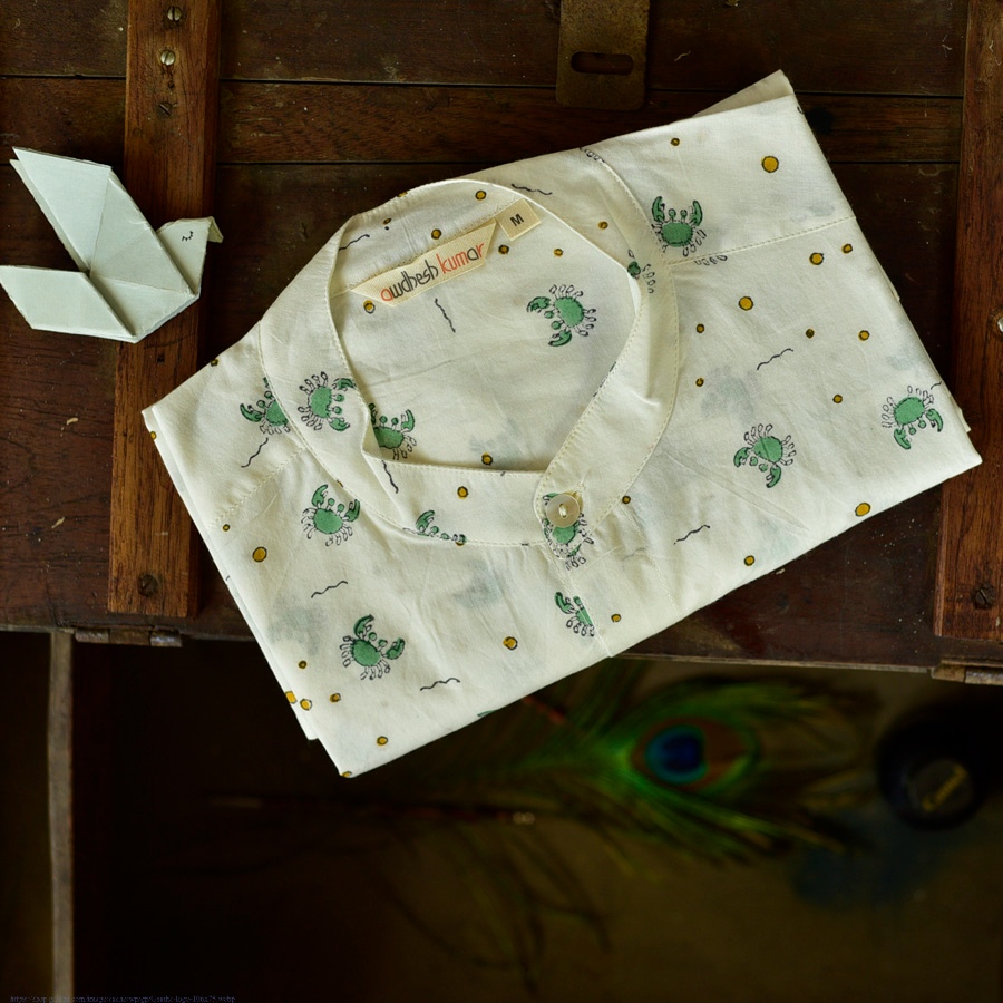 Sing of Spring ✯ Sanganeri ✯ Cotton Full Shirt ✯ 14