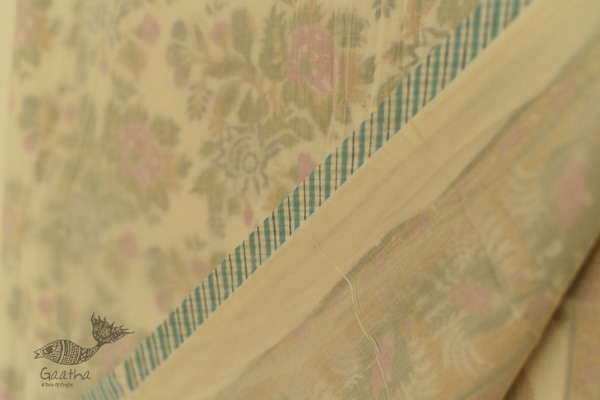 shop Dohar Double Side Hand Block Printed Mul Cotton - Single bed