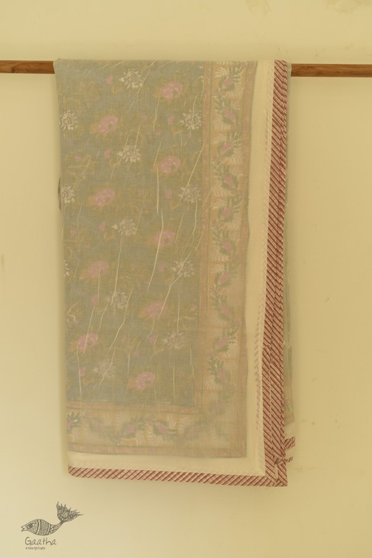 shop Dohar Double Side Hand Block Printed Mul Cotton - Single bed