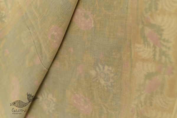 shop Dohar Double Side Hand Block Printed Mul Cotton - Single bed