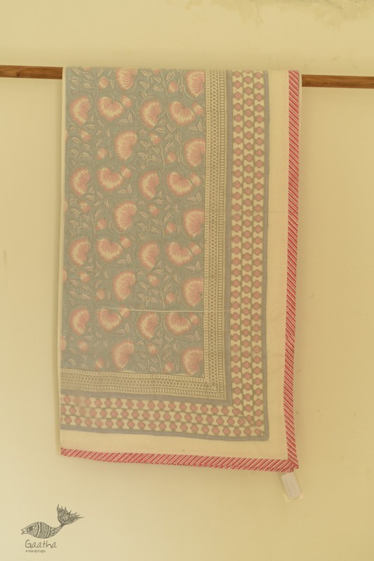 shop Dohar Double Side Hand Block Printed Mul Cotton