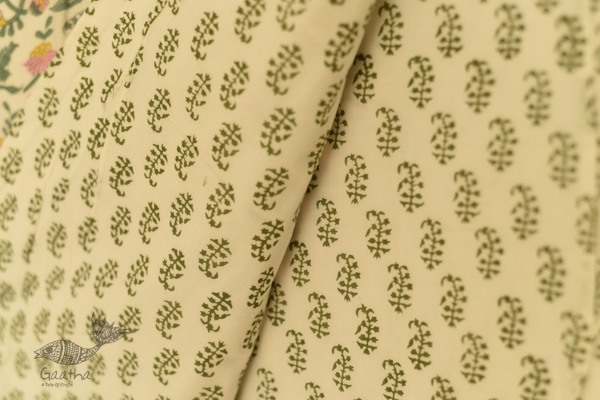 shop Sanganeri Hand Block Printed Flannel with Cotton Filling - Double Bed