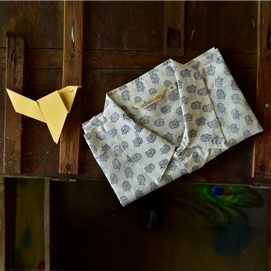 Sing of Spring ✯ Sanganeri ✯ Cotton Half Sleeve Shirt ✯ 17