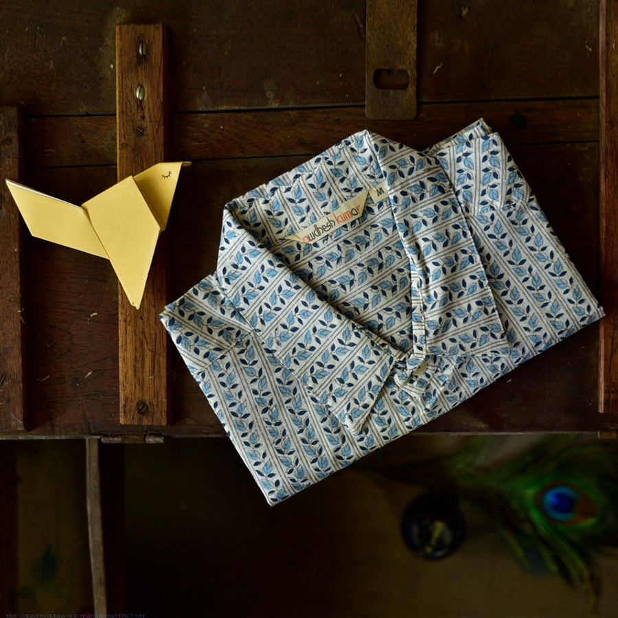 Sing of Spring ✯ Sanganeri ✯ Cotton Half Sleeve Shirt ✯ 22