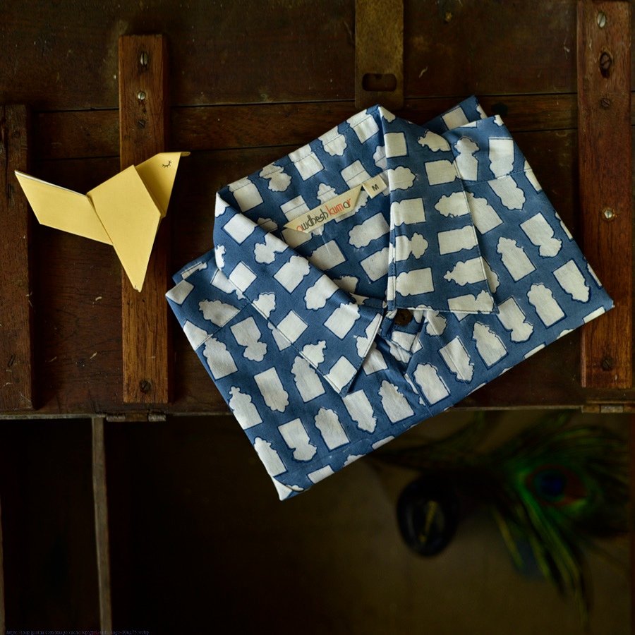 Sing of Spring ✯ Sanganeri ✯ Cotton Half Sleeve Shirt ✯ 23