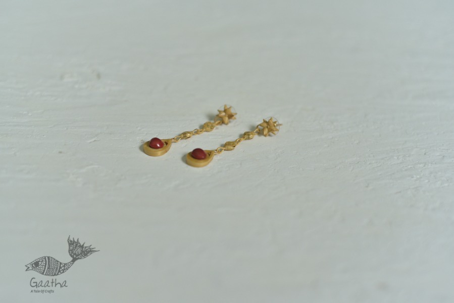 shop handmade bamboo jewelry - Earrings