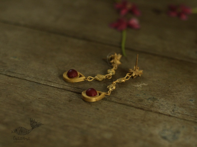 shop handmade bamboo jewelry - Earrings