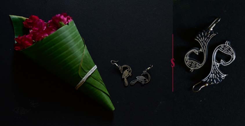 exclusive new collection of Silver Inlaid Earring 42D