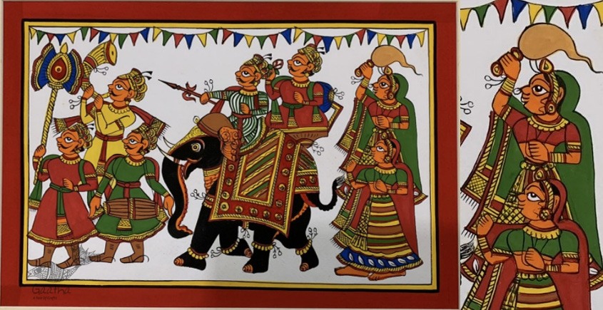 shop Phad Painting - Elephant ride