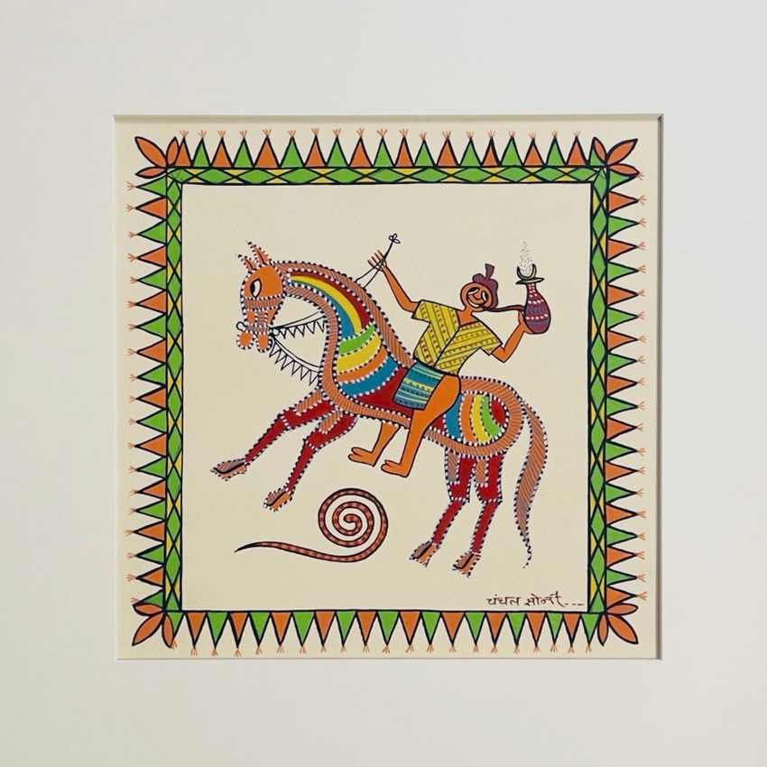 shop Tribal Art Painting - Horse Riders