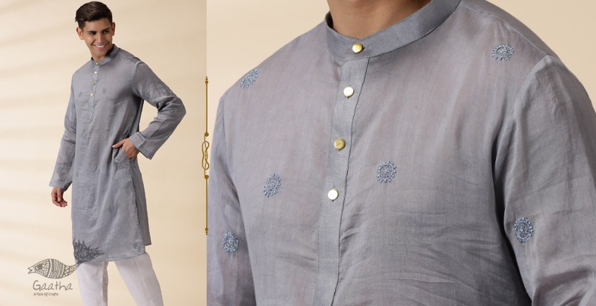 Chikan silk clearance kurta