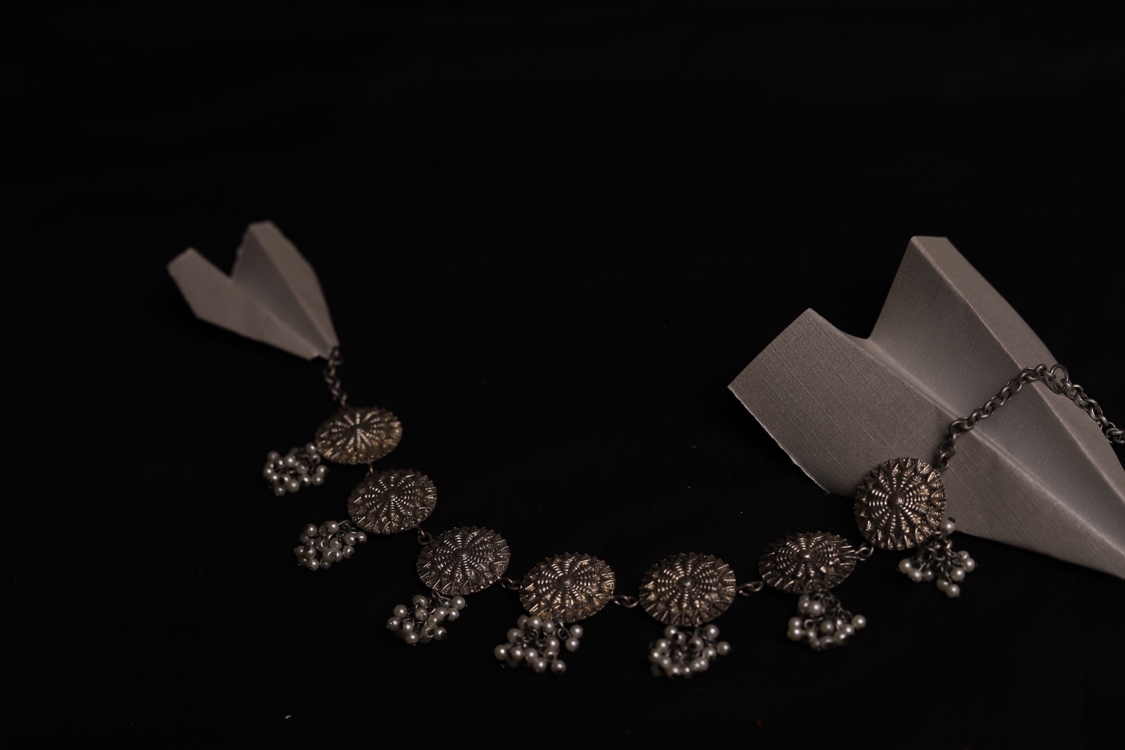 रेवती  ✽ Polka Choker with Pearl Bunch ✽ Necklace ✽ 6