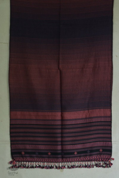 Handwoven cotton bhujodi weaving stoles from kutch