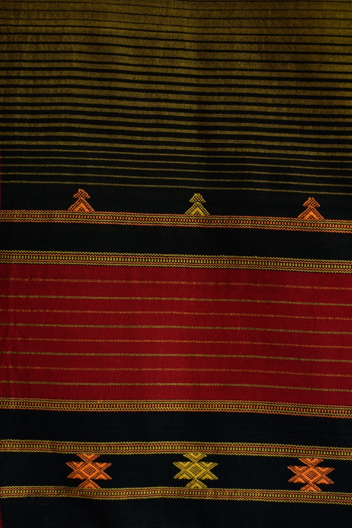 Handwoven cotton bhujodi weaving stoles from kutch