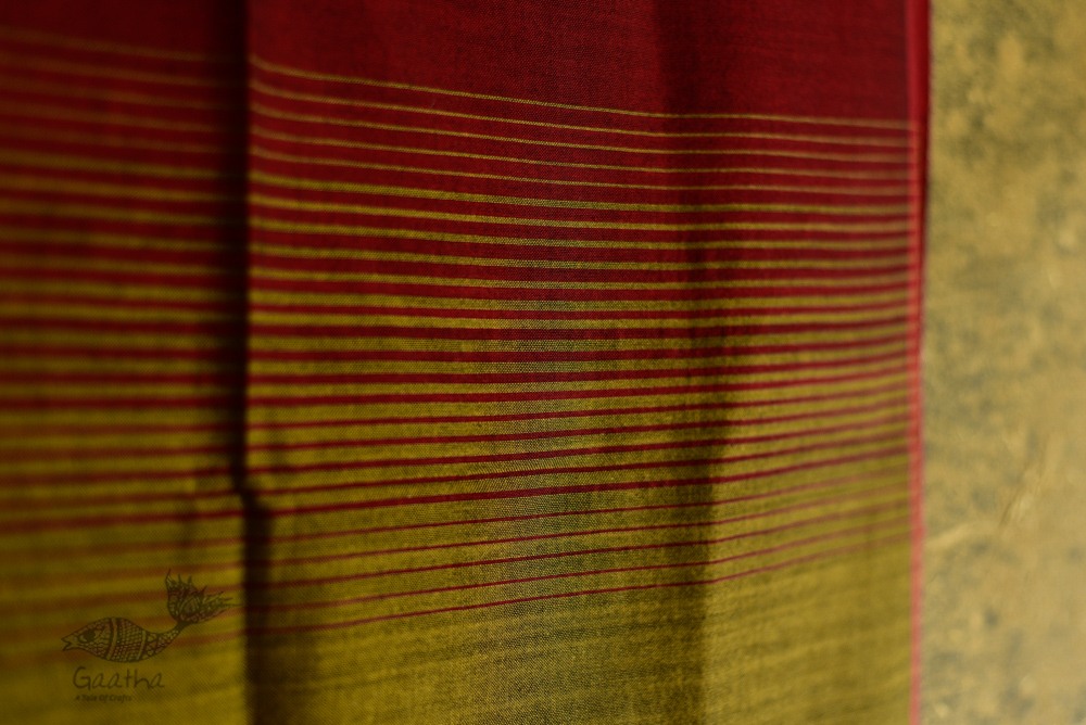Handwoven cotton bhujodi weaving stoles from kutch