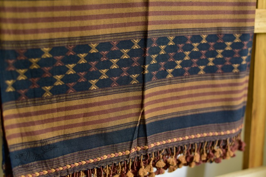 shop online Cotton bhujodi handwoven cotton dupatta 4