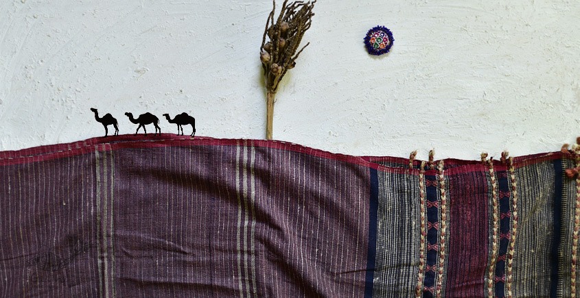 shop online Bhujodi Cotton Tussar Silk Dupatta 14
