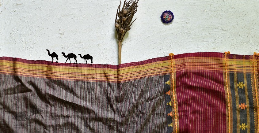shop online Bhujodi Cotton Tussar Silk Dupatta 15