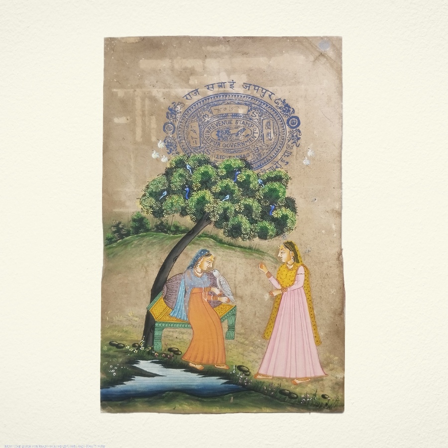 shop Miniature Painting - Sakhi