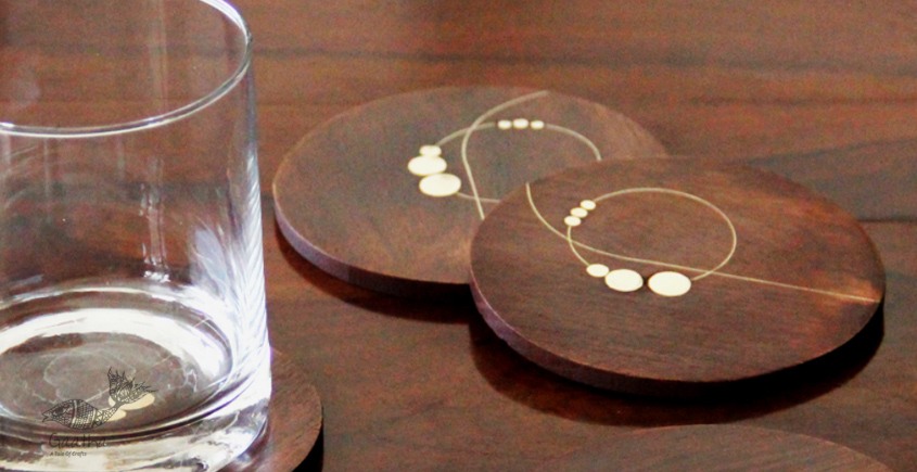 Ekasth ~ Nathni Taarkashi Coasters (Set of Four ) ~ 12