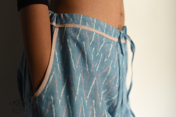 shop Ikat Handloom Cotton Harem Pant