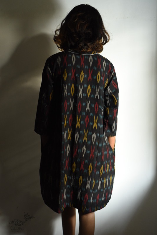 shop Handloom Cotton Ikat Dress